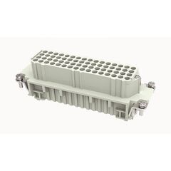 DD-064-FC, вилочная контактная вставка, обжимная фиксация, 64 полюса + ре, size 24b, 250 v, 10 a, сечение обслуживаемых проводников 0.14-2.5 мм. кв., серия ddd