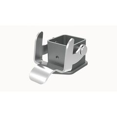 D3A-BK-1L, основание разъема, size d3a, открытое, с защелкой, металл