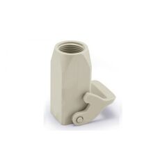 D3A.P-CCT-1L-M20, крышка разъема, size d3a, без уплотнителя, с защелкой, 1 отверстие с резьбой для кабельных вводов m20x1,5, пластик