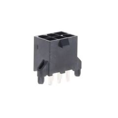 462070006, корпус разъема вертикальный серия mini-fit jr 6 контактов шаг 4.20 мм монтаж на печатную плату 1.57 мм