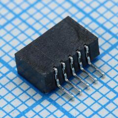 DS1020-06-05BT1, розетка под шлейф угловая на плату, 5 контактов шаг 1мм smd