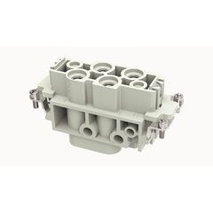 DK-4/0-F, розеточная контактных вставок винтовая фиксация, 4 полюса + ре, size 10b, 690 v, 80 a, сечение обслуживаемых проводников 1.5-16 мм. кв., тип покрытия контактов: серебро, серия dk