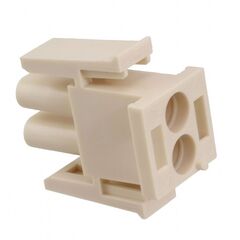 1-1703061-2, корпус разъема pl 2 pos 6.35mm crimp st cable mount bag