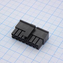 430251600, корпус разъема, двухрядный, серия micro-fit 3.0, гнездо, 16 вывод(-ов), 3 мм