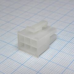 I-DS1073-02-SCT002X3, разъем питания (корпус) mini-fit, 6pin, гнездо на кабель, шаг 4,2мм, требуются контакты t-ds1073-02-sc600