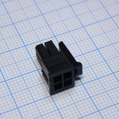430250400, корпус разъема, двухрядный, серия micro-fit 3.0, гнездо, 4 вывод(-ов), 3 мм