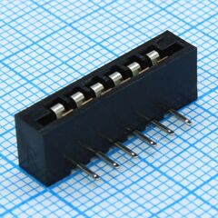 DS1020-06RT1D, fpc разъем для шлейфа на плату угловой 6pin, шаг 2.54мм