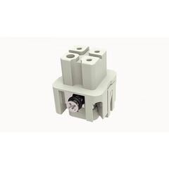 DA-003-F, розеточная контактная вставка, винтовая фиксация, 3 полюса + ре, 230 v, 10 а, сечение обслуживаемых проводников 0.75-1.5 мм. кв., тип покрытия контактов: серебро, серия da