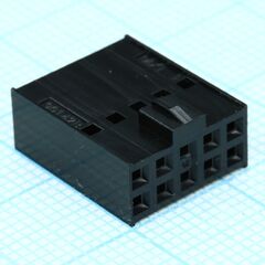 901420010, корпус разъема двухрядный 10 контактов 2.54мм гнездо монтаж на кабель серия c-grid iiiї пакет