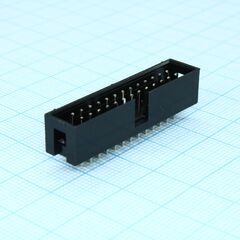 DS1013-26SSIB1-B-0, idc разъем, вилка на плату прямая двухрядная 26pin(2x13)., шаг 2.54мм
