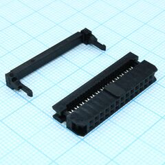 DS1017-26MA2B, idc разъем, розетка на плоский шлейф 26pin(2x13), шаг 2.00мм