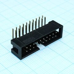 DS1013-20RSIB-B-0, вилка на плату угловая 20pin(2х10), шаг 2.54мм