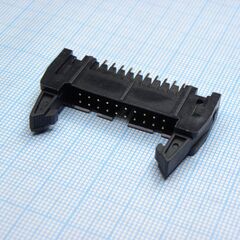 SCM-20, вилка на плату, вертикальный монтаж 20pin(2х10), шаг 2.54мм