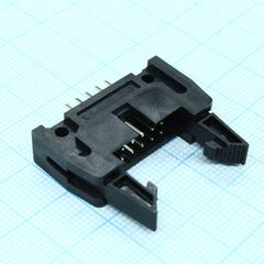 DS1011-10SBSiB7-B, вилка на плату, вертикальный монтаж 10pin(2х5), шаг 2.54мм