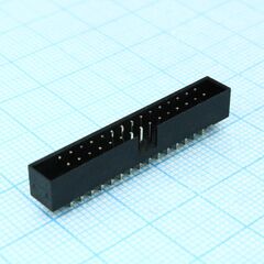 DS1014-30SF1B-B, idc2 разъем, вилка на плату прямая двухрядная 30pin(2x15)., шаг 2.00мм
