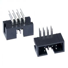 BH-08R (IDC-08MR), idc разъем, вилка на плату угловая двухрядная 8pin(2x4)., шаг 2.54мм