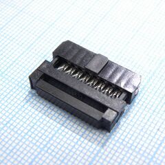 DS1017-16MA2B, idc разъем, розетка на плоский шлейф 16pin(2x8), шаг 2.00мм