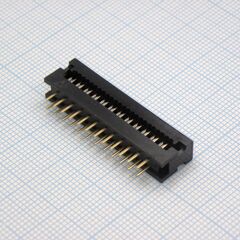 KLS1-205-24-B, вилка на плату 2.54мм на шлейф