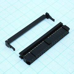 DS1016-40MA2BB, idc разъем, розетка на плоский шлейф 40pin(2x20), шаг 2.54мм