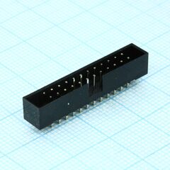 DS1014-24SF1B-B, idc2 разъем, вилка на плату прямая двухрядная 24pin(2x12)., шаг 2.00мм