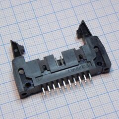DS1011-20SBSiB7-B, вилка на плату, вертикальный монтаж 20pin(2х10), шаг 2.54мм