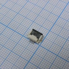 FPV-WHB21R-06 (0.5мм), разъем для плоского шлейфа, 06 контактов, шаг 0.5мм, нижние контакты