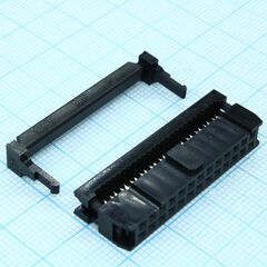 DS1016-26MA2BB, idc разъем, розетка на плоский шлейф 26pin(2x13), шаг 2.54мм