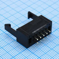 DS1013-01-10SSIB-B, idc разъем, вилка на плату прямая двухрядная 10pin(2x5)., шаг 2.54мм