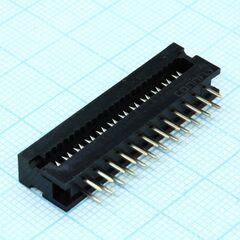 DS1018-242BX, fdc разъем для шлейфа на плату 24pin(2x12), шаг 2.54мм