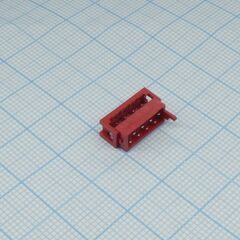 L-KLS1-204E-08-R, mini match вилка на плоский кабель, шаг 1.27мм 8 контактов