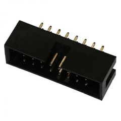 BH-16 (IDC-16MS), idc разъем, вилка на плату прямая двухрядная 16pin(2x8)., шаг 2.54мм