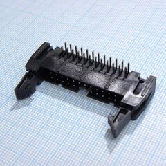 DS1011-24RBSiB7-B, вилка на плату, угловой монтаж 24pin(2х12), шаг 2.54мм