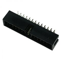 BH-26 (IDC-26MS), idc разъем, вилка на плату прямая двухрядная 26pin(2x13)., шаг 2.54мм