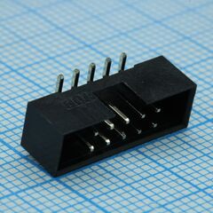 DS1014-10MF1BXB-B, idc разъем, вилка на плату smd двухрядная 10pin(2x5)., шаг 2.00мм без крышки