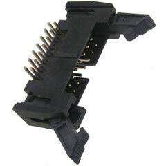 SCM-R 14 / IDCC-14MR, вилка на плату, угловой монтаж 14pin(2х5), шаг 2.54мм