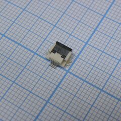 FPV-WHB21R-04 (0.5мм), разъем для плоского шлейфа, 04 контактов, шаг 0.5мм, нижние контакты