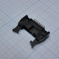 SCM-14, вилка на плату, вертикальный монтаж 14pin(2х7), шаг 2.54мм