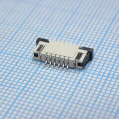 KLS1-240D-2.5-06-T-U, соединитель для плоского шлейфа 1.00mm pitch ffc/fpc