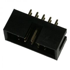 BH-10 (IDC-10MS), idc разъем, вилка на плату прямая двухрядная 10pin(2x5)., шаг 2.54мм