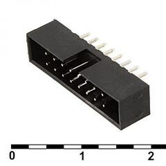 BH2-16(IDC2-16MS)PITCH 2.00 MM, idc2 разъем, вилка на плату прямая двухрядная 16pin(2x8)., шаг 2.00мм