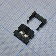 KLS1-204B-08-B, idc разъем, розетка на плоский шлейф 8pin(2x4), шаг 2.00мм