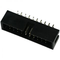 BH-20 (IDC-20MS), idc разъем, вилка на плату прямая двухрядная 20pin(2x10)., шаг 2.54мм