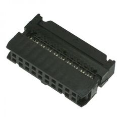 IDC-20F, idc разъем, розетка на плоский шлейф 20pin(2x10), шаг 2.54мм
