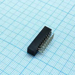 DS1014-16RFB-B, idc2 разъем, вилка на плату угловая двухрядная 16pin(2x8)., шаг 2.00мм