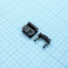 IDC-08F, idc разъем, розетка на плоский шлейф 8pin(2x4), шаг 2.54мм