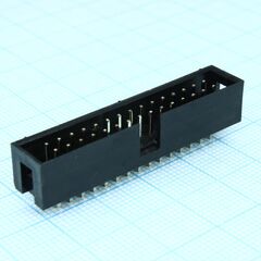 DS1013-30SSIB1-B-0, idc разъем, вилка на плату прямая двухрядная 30pin(2x15)., шаг 2.54мм