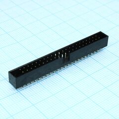 DS1014-44SF1B-B, idc разъем, вилка на плату прямая 44pin(2x22), шаг 2.00мм