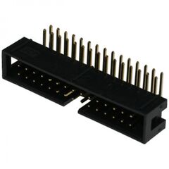 BH-30R (IDC-30MR), idc разъем, вилка на плату угловая двухрядная 30pin(2x15)., шаг 2.54мм