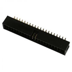 BH-40 (IDC-40MS), idc разъем, вилка на плату прямая двухрядная 40pin(2x20)., шаг 2.54мм