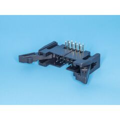 SCM-10R, вилка на плату, угловой монтаж 10pin(2х5), шаг 2.54мм